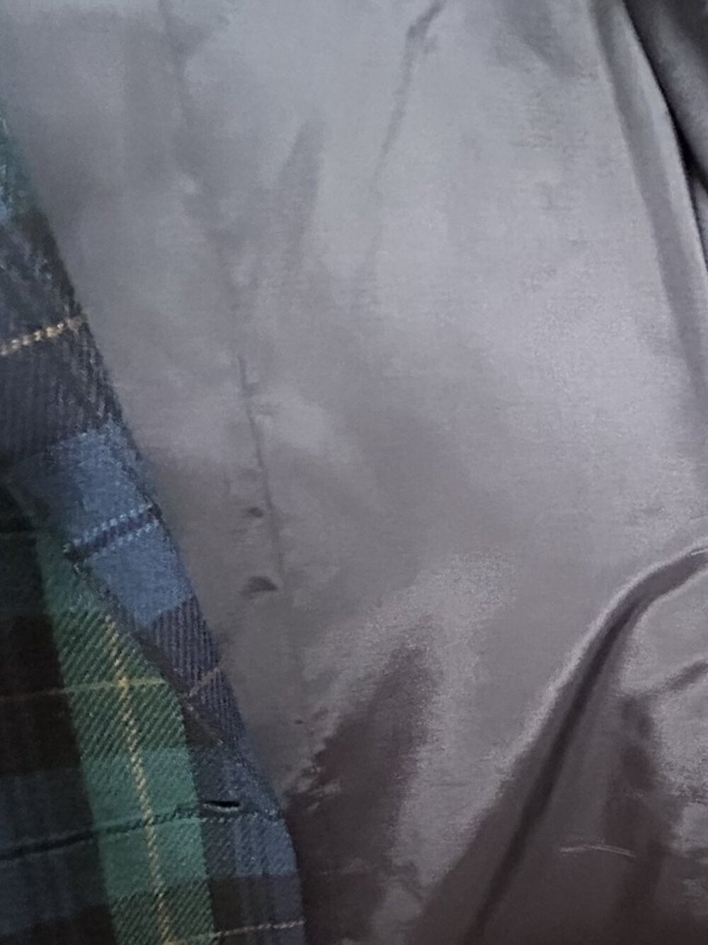 Vintage Dumas Women’s Blazer XL Blue and Green Plaid Wool-Touch Made in USA - Picture 8 of 10